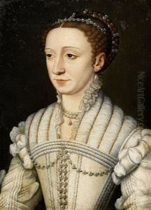 Bildnis Der Margarete Von Frankreich, Herzogin Von Savoyen by Francois Clouet