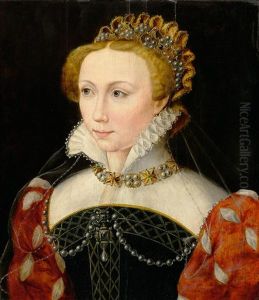 Portrait Of A Noblewoman, Probably Madame De Pienne by Francois Clouet