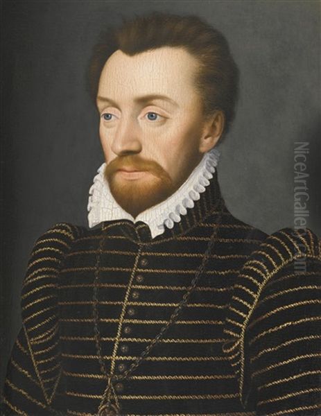 Portrait Of Louis I De Bourbon, Prince De Conde (7 May 1530 - 13 March 1569). Head And Shoulders - view 1