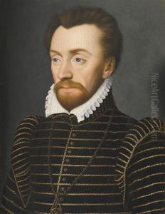 Portrait Of Louis I De Bourbon, Prince De Conde (7 May 1530 - 13 March 1569). Head And Shoulders