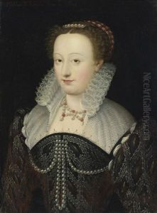 Portrait Of A Woman, Said To Be Madeleine De L'aubespine, Dame De Villeroy by Francois Clouet