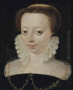 Portrait Of A Lady, Bust-length, In A Black Dress With A White Ruff by Francois Clouet