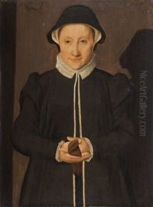 Bildnis Einer Dame In Schwarzem Kleid by Francois Clouet