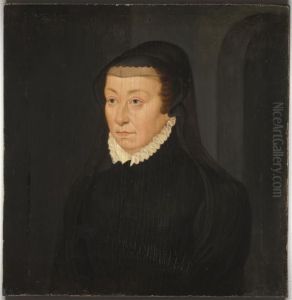 Portrait De Catherine De Medicis by Francois Clouet