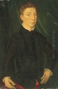 Portrait De Jeune Homme A Mi-corps by Francois Clouet