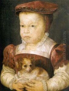 Portrait De Jeune Garcon Tenant Son Chien