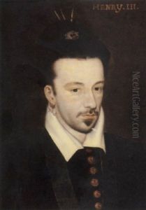 Portrait Of Henry Iii Wearing A Black And Green Dress Portrait Of Henry Iii Wearing A Black And Green Dress