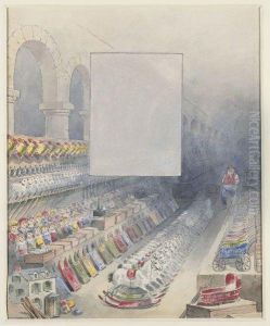 Santa Claus In Toy Depot by Richard Andree