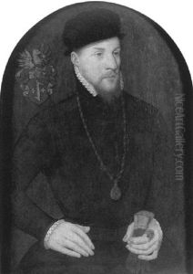 Portrait D'homme Tenant Un Gant by Francois Clouet