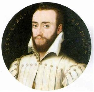 Portrait Of A Bearded Gentleman, Aged 26 Wearing A White Slashed Tunic And A White Collar by Francois Clouet