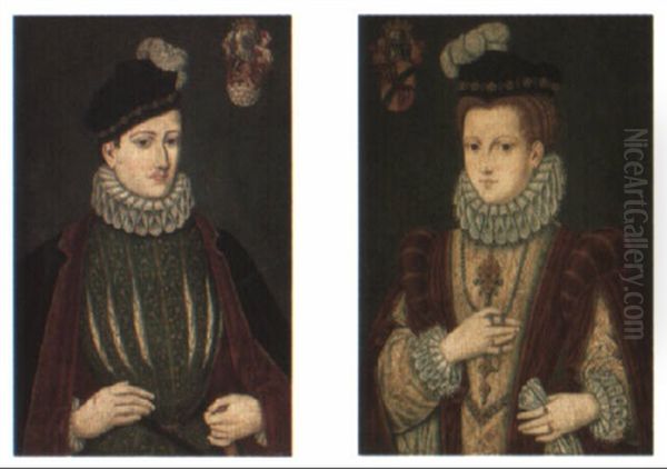 Portraits Of A Lady And A Gentleman - view 1