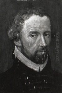 Portrait Of A Gentleman (robertus Malcotius?) Wearing A Black Tunic
