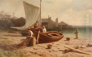 Dry Dock Boats, Seaside Village by George Lafayette Clough