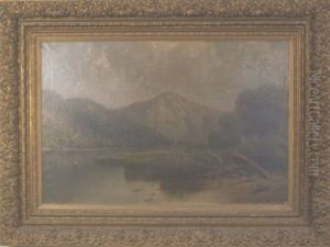Landscape With Rivers Edge And Boater