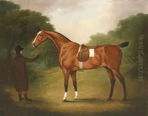 A Bay Hunter And Groom