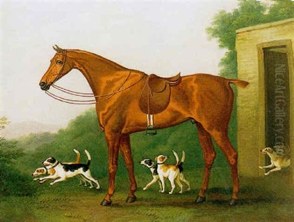 Horse And Hounds - view 1