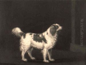 A Marlborough Spaniel In An Interior by Daniel Clowes