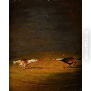 Cock Fights (pair) by Henry Clowes