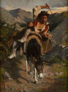 Montagnard Italien by Jean Andre Alfred Cluysenaar