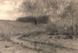 Landscape With Stream by Oscar Regan Coast