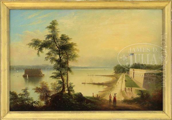 The Narrows From Fort Hamilton, Staten Island - view 1