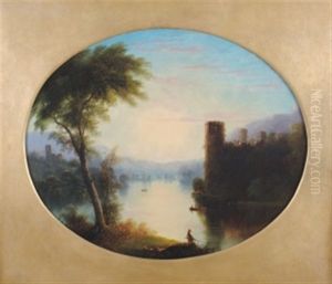Landscape With Mountains (+ Another; Pair) by Edmund C. Coates
