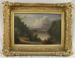 Landscape With Mountains by Edmund C. Coates