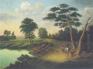 Travelers Beside A River by Edmund C. Coates