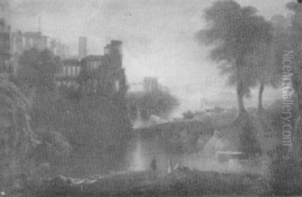 Figures On A Shore (after Turner?) - view 1