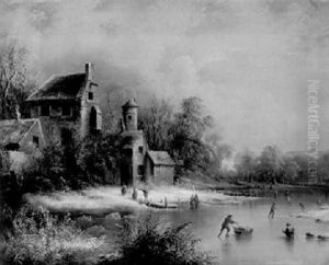 Winter On The River by Edmund C. Coates