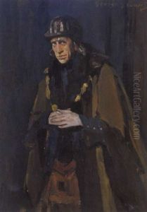 Figure In Cape by George James Coates