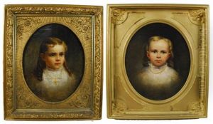 Girl With Pearls (+ Girl With Cross; 2 Works) by Darius Cobb