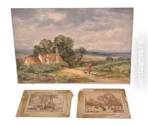 Figure In A Landscape by Edward John Cobbett