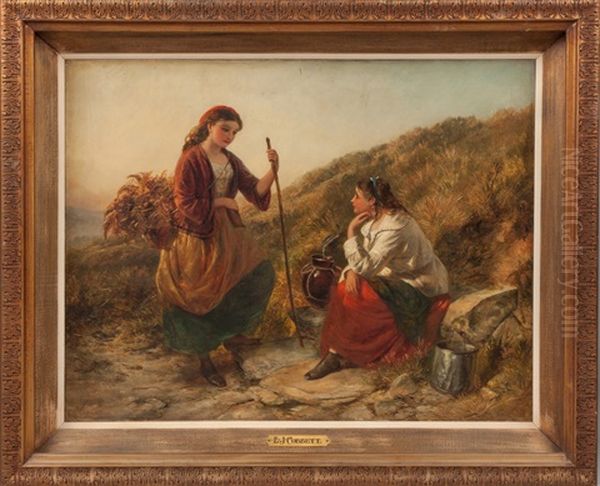 Young Girls On A Path - view 1