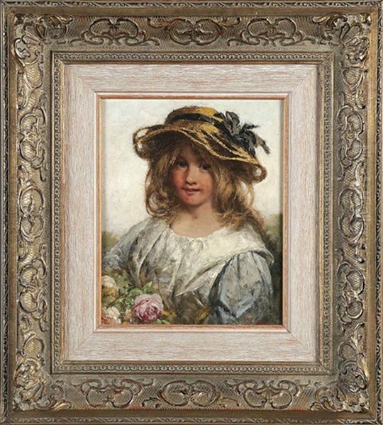 Girl With Roses - view 1