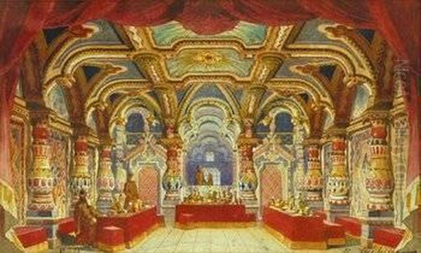 Theatre Design For A Mediaeval Interior - view 1