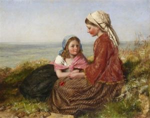 Flickor Med Vallmo by Edward John Cobbett
