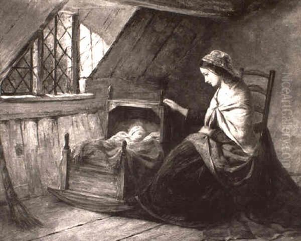A Mother And Her Child In An Interior - view 1