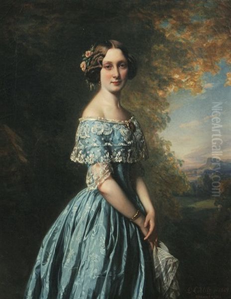 Portrait Einer Frau Von Hugel - view 1