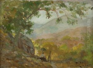 Artist Painting En Plein Air by Frank Coburn