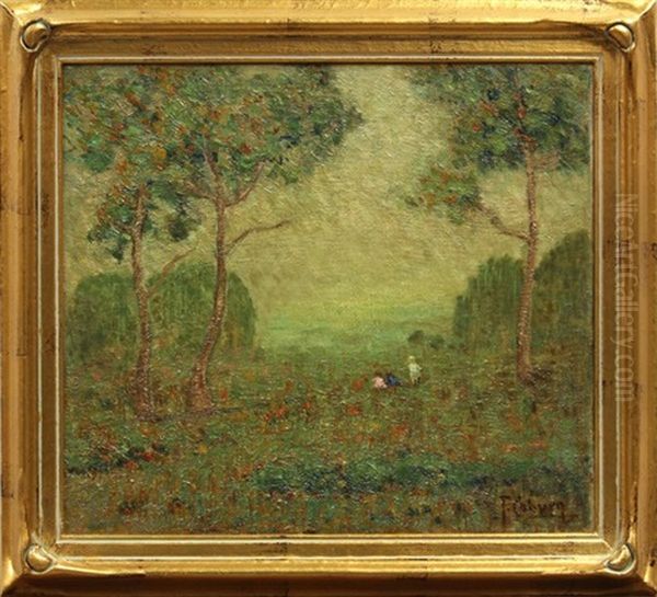 Children In A Field Of Poppies - view 1