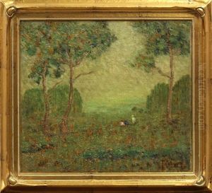 Children In A Field Of Poppies by Frank Coburn