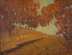 Autumn (hillside, Trees, Rust) by Frank Coburn