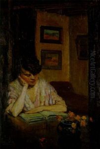 A Woman Reading by Frank Coburn