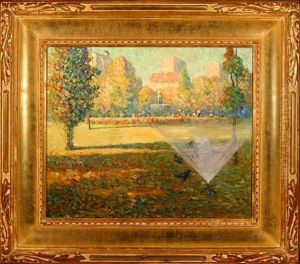 Los Angeles Park Scene... by Frank Coburn
