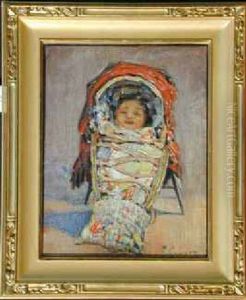 Baby In A Cradleboard by Frank Coburn