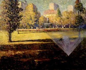 Los Angeles Park Scene by Frank Coburn