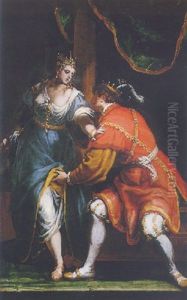Tarquin And Lucretia by Sigismondo Coccapani