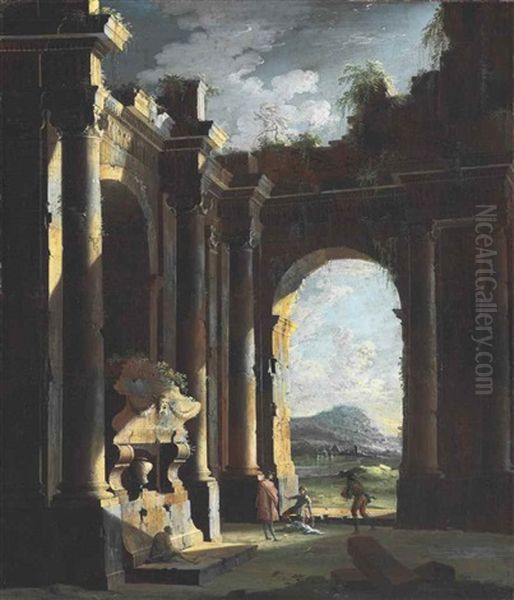 An Architectural Capriccio With Figures - view 1