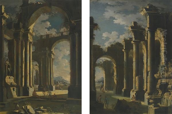 Architectural Capriccios (pair) - view 1